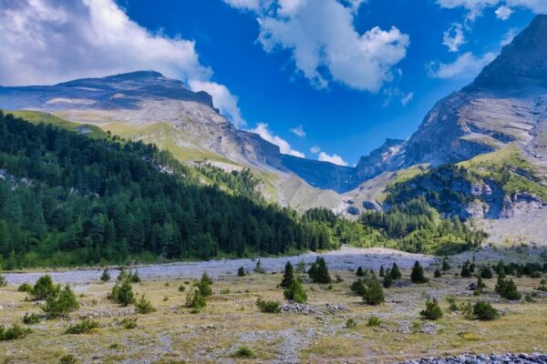 Foto während der Wanderung vom Sunnbüel zum Schwarzgrätli, Blick zum Schwarzgletscher.