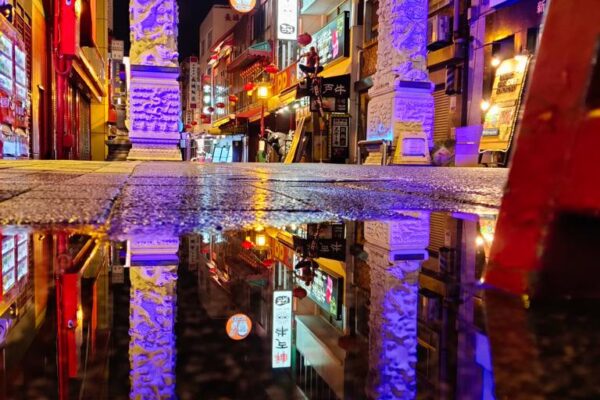 Foto vom Eingangstor der Chinatown in Kobe, genannt Nanchinmaki